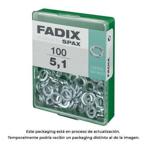 Arandela Presión Acero 5.1mm Caja 100 Unidades FADIX