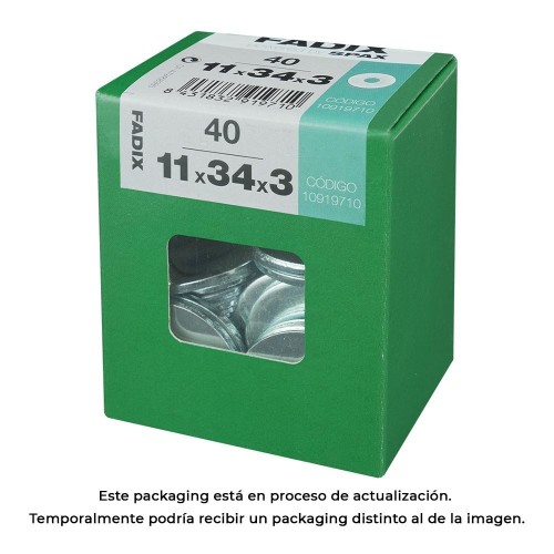 Arandela Ancha Cinc 11x34x3mm 40 Unidades FADIX