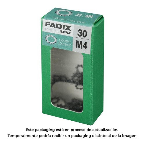 Arandela Dentada Acero M4 Caja 30 Unidades FADIX