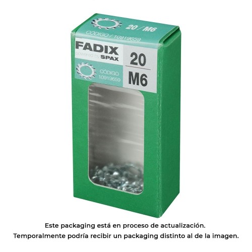 Arandela Dentada M6 Caja 20 Unidades FADIX
