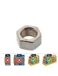 Tuerca Hexagonal Acero Zincado 10mm Caja 250 Unidades CELO