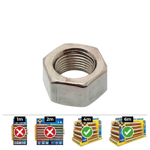 Tuerca Hexagonal Acero Zincado 10mm Caja 250 Unidades CELO