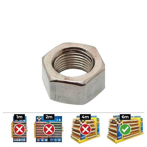 Tuerca Hexagonal Zincado 12mm DIN934 Caja 100 Unidades CELO