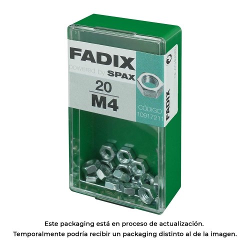 Tuerca Cinc M4 Caja 20 Unidades FADIX