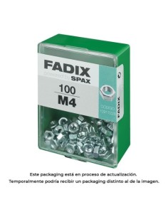 Tuerca Cinc M4 Caja 100Unidades FADIX