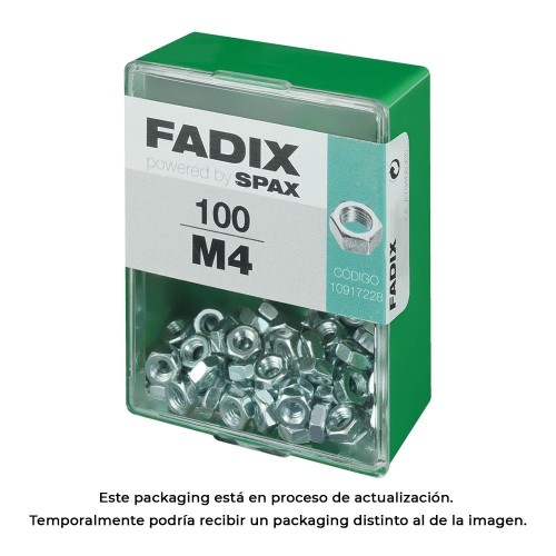 Tuerca Cinc M4 Caja 100Unidades FADIX