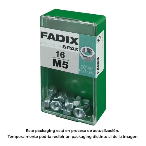 Tornillo Tuerca Acero Cincado M5 Caja 16Unidades FADIX