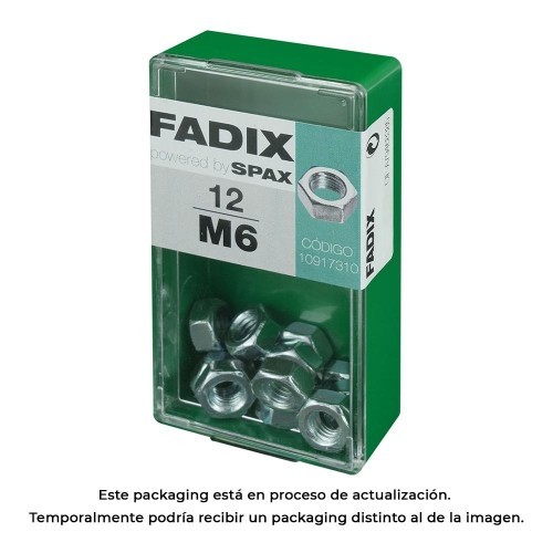 Tuerca Zinc M6 Caja 12 Unidades FADIX Tuerca Zinc M6 Caja 12 Unidades FADIX