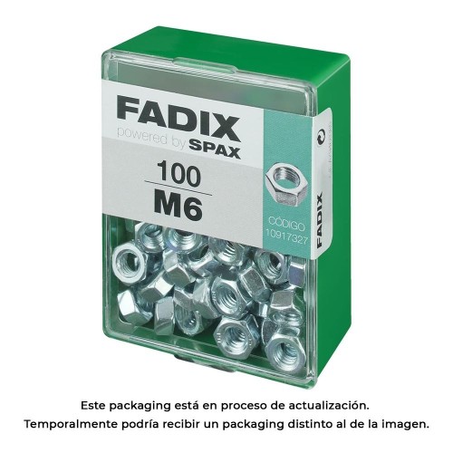 Tuerca Acero Cincado M6 Caja 100 Unidades FADIX