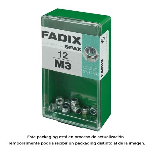 Tuerca Autofreno Acero Cincado M3 Caja 12 Unidades FADIX