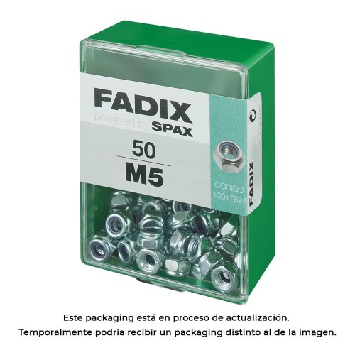 Tuerca Autofreno Acero Zincado M5 Caja 50 Unidades FADIX