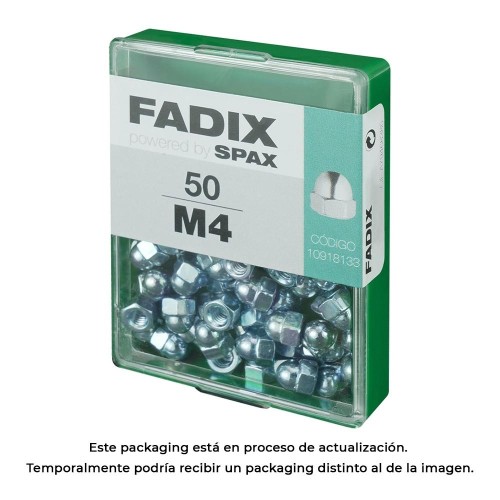 Tuerca Ciega Acero Cincado M4 Caja 50 Unidades FADIX