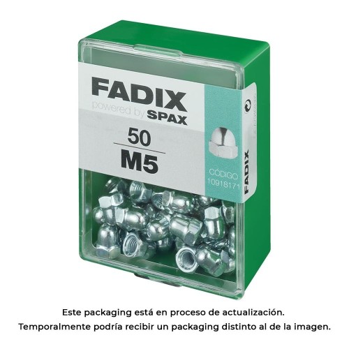 Tuerca Ciega Cinc M5 Caja 50 Unidades FADIX