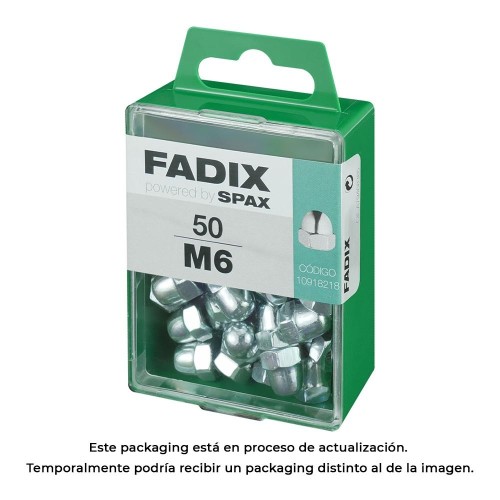 Tuerca Ciega Acero Cincado M6 Caja 50 Unidades FADIX