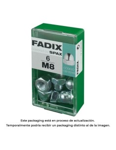 Tuerca Ciega Acero Cincado M8 Caja 6 Unidades FADIX