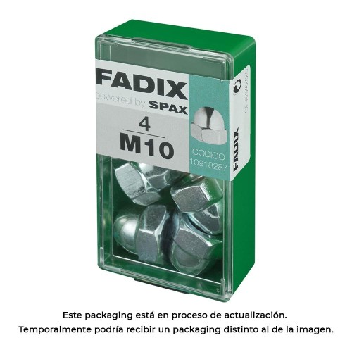 Tuerca Ciega Acero Cincado M10 Caja 4 Unidades FADIX