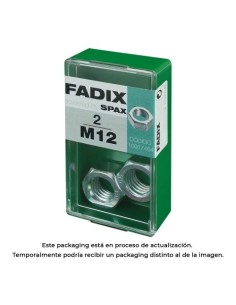 Tuerca Zincada M12S 2 Unidades FADIX