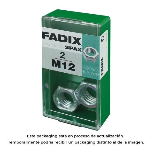 Tuerca Zincada M12S 2 Unidades FADIX Tuerca Zincada M12S 2 Unidades FADIX