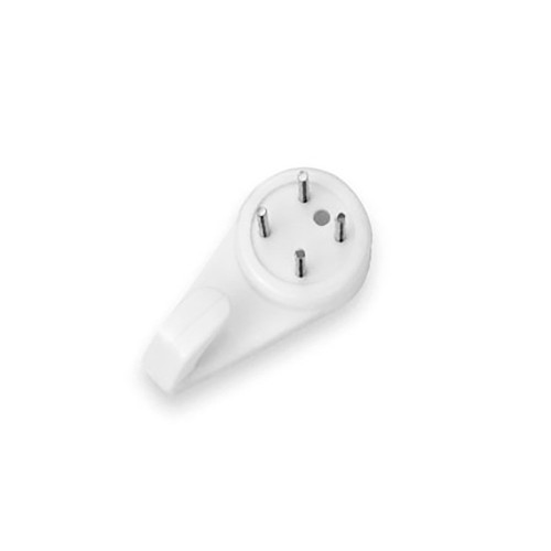 Colgador Cuadros Acero 5kg Blanco Blister 4Unidades INOFIX