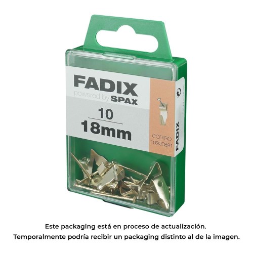 Colgador Cuadros Metal 18mm 10Unidades FADIX