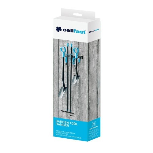 Colgador Herramientas Jardín Aluminio 505mm 10kg Plata CELLFAST Colgador Herramientas Jardín Aluminio 505mm 10kg Plata CELLFAST