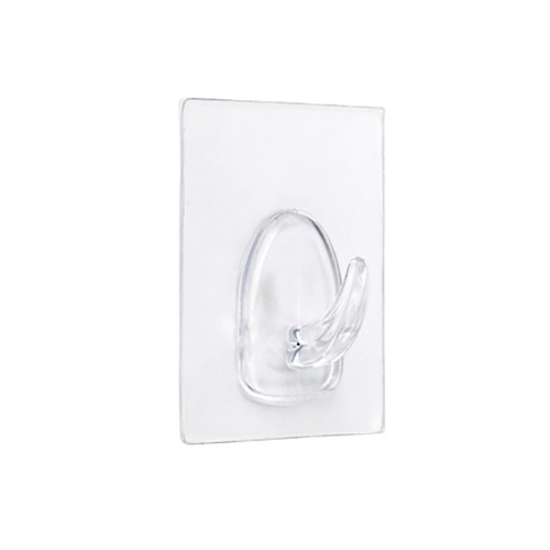 Colgador Adhesivo Reutilizable 60x47mm Transparente Inofix