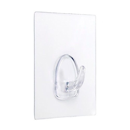 Colgador Adhesivo Reutilizable 80x62mm Transparente Inofix