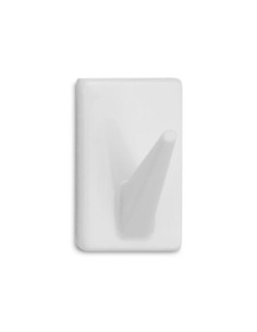 Colgador Adhesivo Plástico Blanco 4 Unidades INOFIX