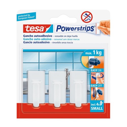 Cinta Adhesiva De Doble Cara Soporta 1kg Blanco TESA