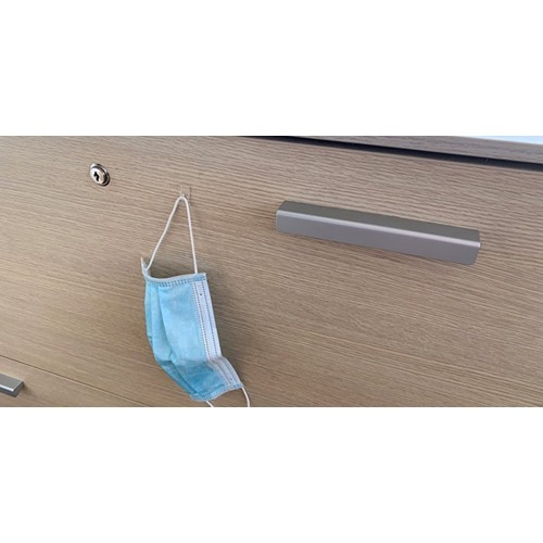 Gancho Adhesivo Transparente 12 Unidades INOFIX