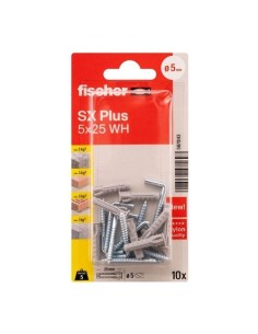 Taco Con Alcayata Nylon 5x25mm 10 Unidades Fischer