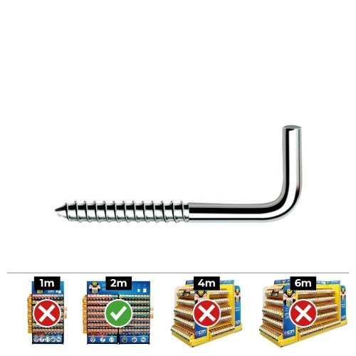 Alcayata Zincada 2.1x25mm Caja 500 Unidades CELO