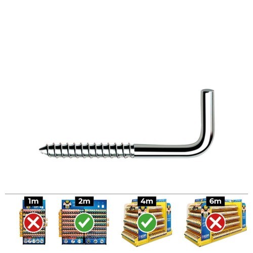 Alcayata Acero Zincado 2.4x30mm Caja 500 Unidades CELO