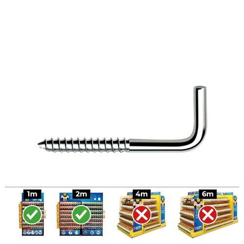 Alcayata Acero Zincado 3.5x70mm 150 Unidades CELO