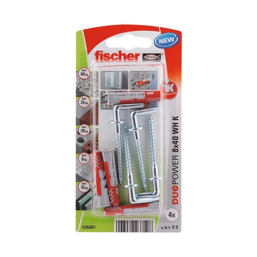 Tacos Con Alcayatas Nylon 8x40mm FISCHER