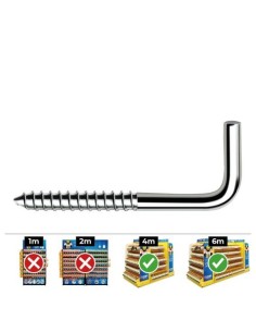 Alcayata Acero Zincado 4x80mm Caja 250 Unidades CELO