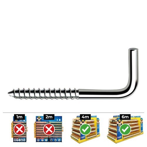 Alcayata Acero Zincado 4x80mm Caja 250 Unidades CELO