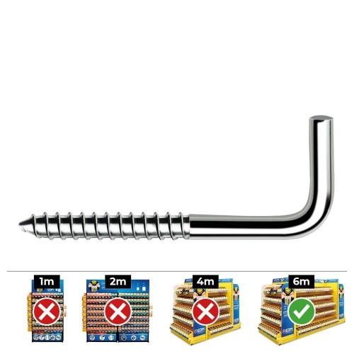 Alcayata Acero Zincado 4.5x80mm Caja 200 Unidades CELO