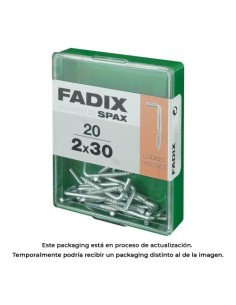 Alcayata Roscada Cinc 2x30mm 20 Unidades FADIX