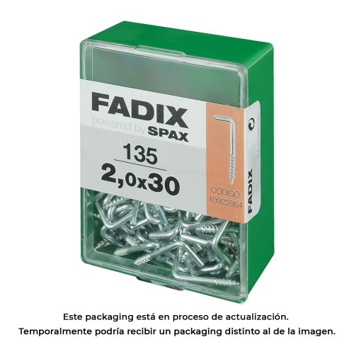 Alcayata Roscada Cinc 2.0x30mm 135Unidades FADIX