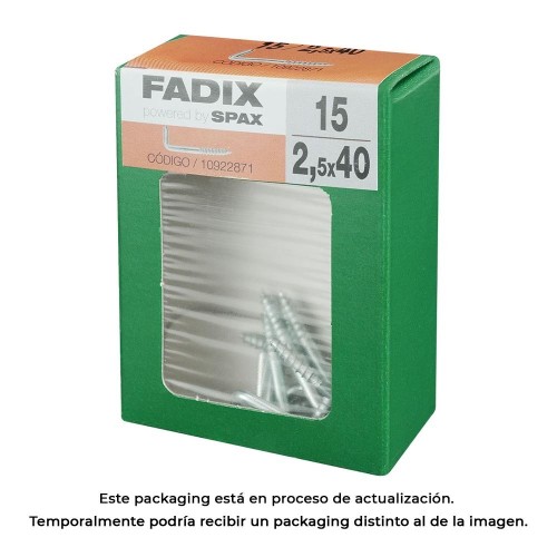 Alcayata Roscada Cinc 2.5x40mm Caja 15 Unidades FADIX