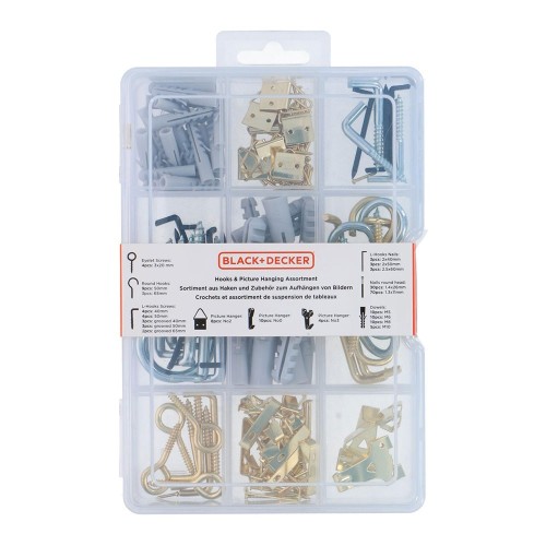 Surtido Accesorios Para Cuadros 198Unidades St Pl BLACK+DECKER