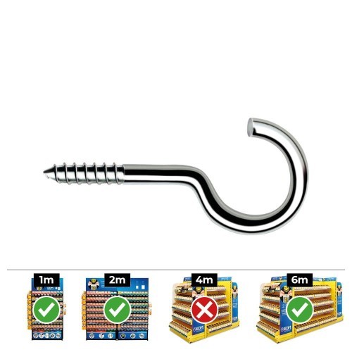 Hembrilla Acero Zincado 3.0x50mm 250 Unidades CELO