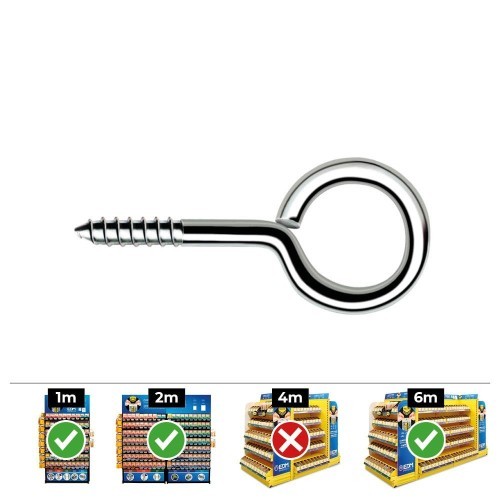 Hembrilla Cerrada Acero Zincado 3x50mm Caja 250 Unidades CELO