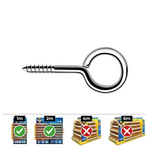 Hembrilla Cerrada Acero Zincado 4.0x50mm 250 Unidades CELO