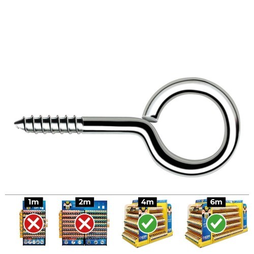 Hembrilla Cerrada Acero Zincado 4.5x90mm Caja 200 Unidades CELO