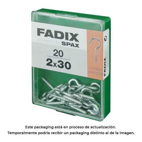 Hembrilla Abierta Cinc 2.0x30mm 20 Unidades FADIX