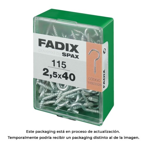 Hembrilla Abierta Cinc 2.5x40mm 115 Unidades FADIX