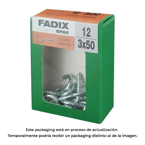 Hembrilla Abierta Acero Cincado 3.0x50mm 12 Unidades FADIX