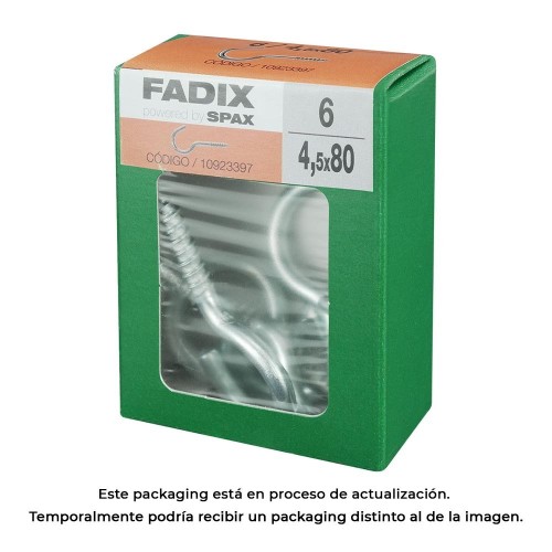 Hembrilla Abierta Cinc 4.5x80mm Caja 6 Unidades FADIX